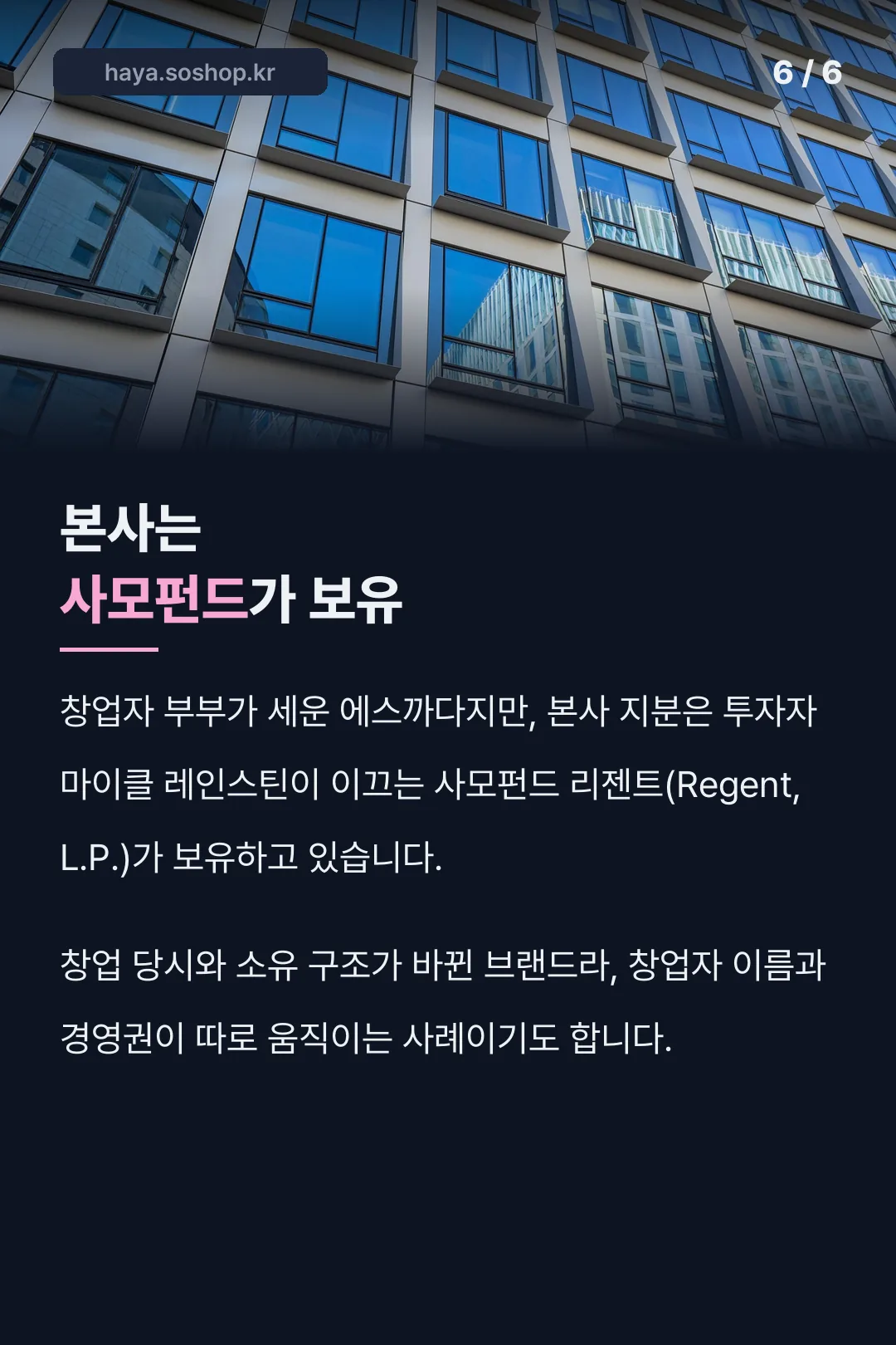 본사 소유 구조