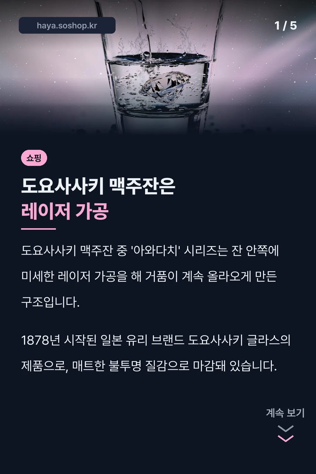 도요사사키 맥주잔 표지