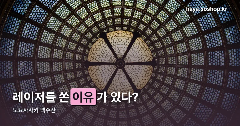 도요사사키 맥주잔 정리 썸네일