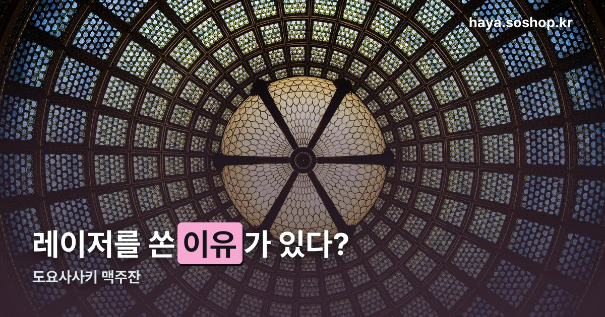 도요사사키 맥주잔 정리 썸네일