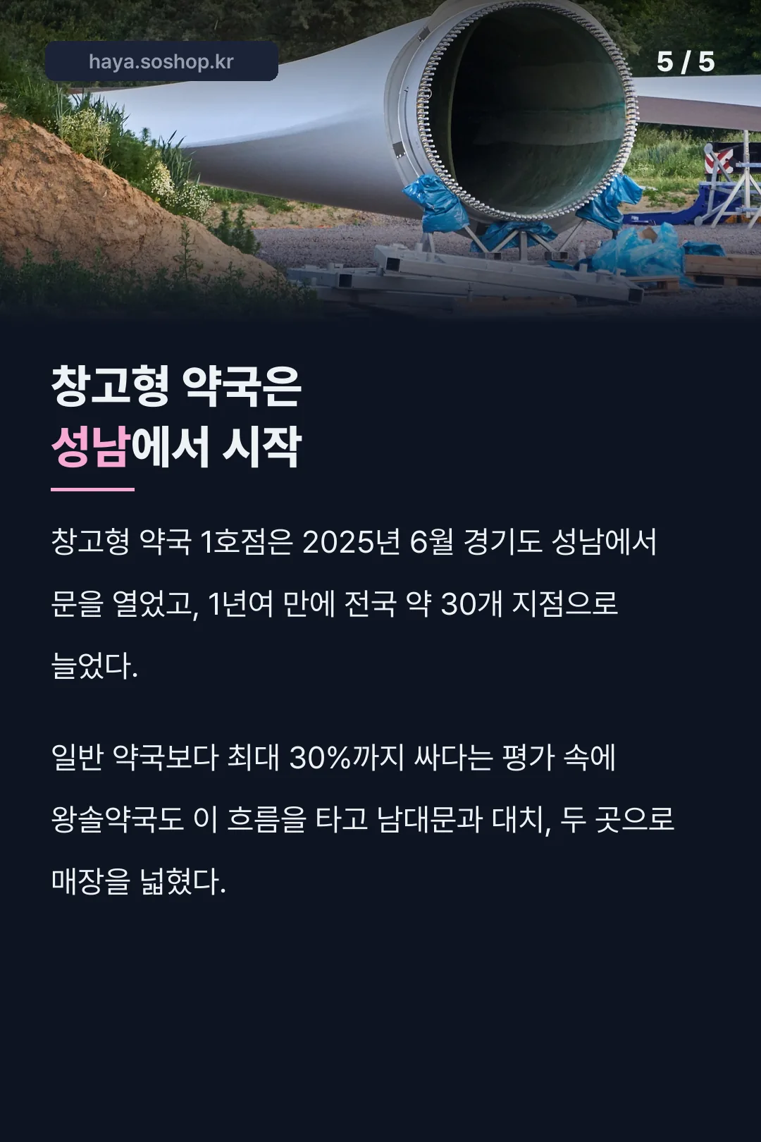 창고형 약국 성남서 시작