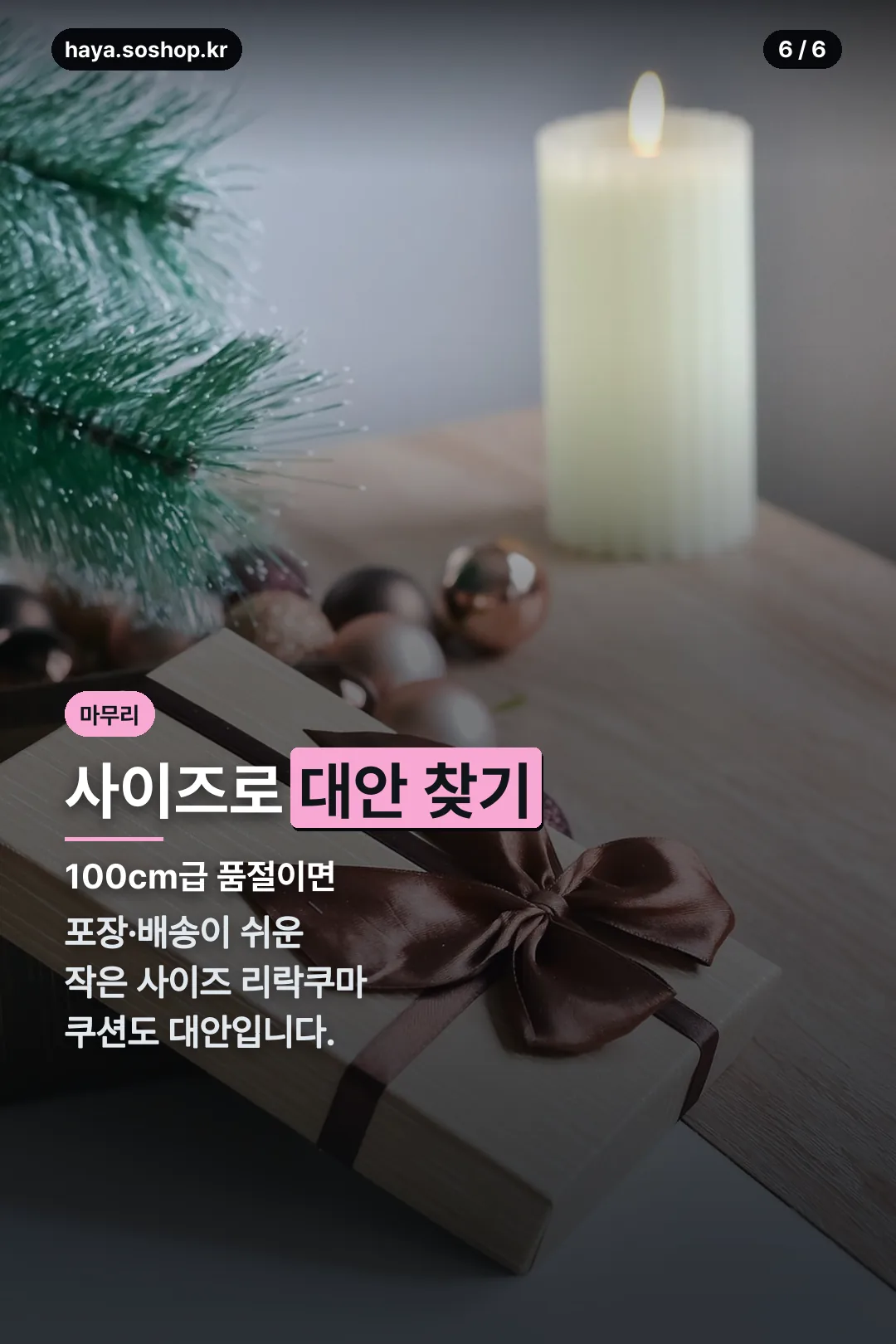사이즈 대안 안내