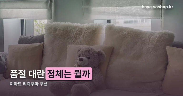 이마트 리락쿠마 쿠션 정리 썸네일
